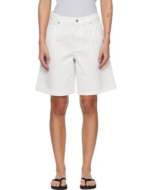 Maison Kitsuné Denim Shorts - White