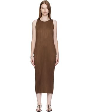 Pleats Please Issey Miyake New Colourful Basics 4 Maxi Dress - Black