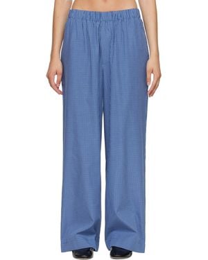 Baserange Claude Lounge Trousers - Blue