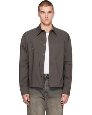 WOOYOUNGMI Chest Pocket Shirt - Grey