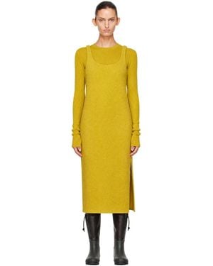 Rier Walker Slip Midi Dress - Yellow