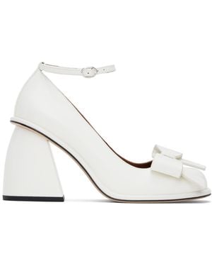 ShuShu/Tong Ssense Exclusive Bridal Capsule Front Bow Heels - Black