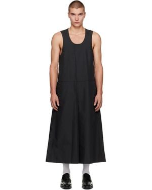 Comme des Garçons Polyester Dobby Cloth Overalls - Black