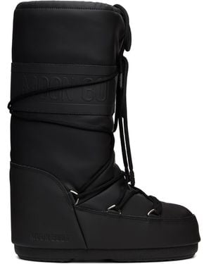 Moon Boot Icon Rubber Boots - Black