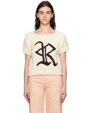 Raf Simons Bulky Knitted Sweater - Natural