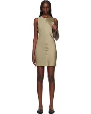 Ami Paris Taupe Straight Minidress - Black