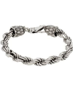 Emanuele Bicocchi French Rope Medium Bracelet - Black