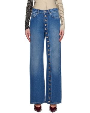 Jean Paul Gaultier ブルー 'The Buttoned Denim' ジーンズ