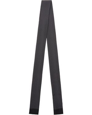 Tom Ford Micro Polka Dot Silk Twill Folded Scarf - Grey