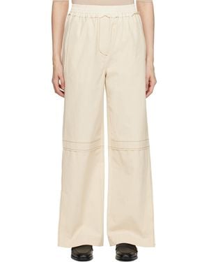 3.1 Phillip Lim Cotton Canvas Ripstop Combo Utility Pants - Natural