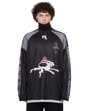 PROTOTYPES グレー Insideout Football 長袖Tシャツ - ブルー