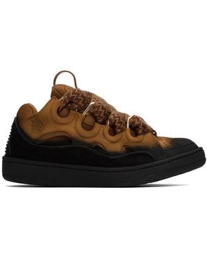 Lanvin Ssense限定 タン＆ブラック Curb スニーカー
