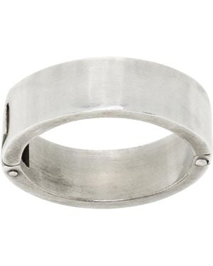Title Of Work Solid Rivet 061 Ring - Grey