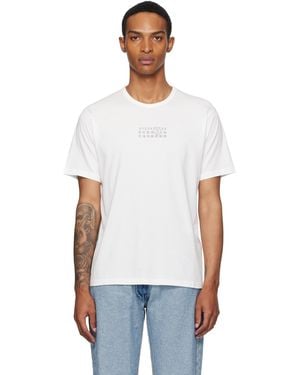 MM6 by Maison Martin Margiela Off- Logo T-Shirt - White
