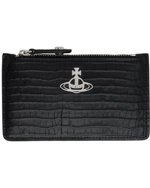 Vivienne Westwood Slim Long Card Holder - Black