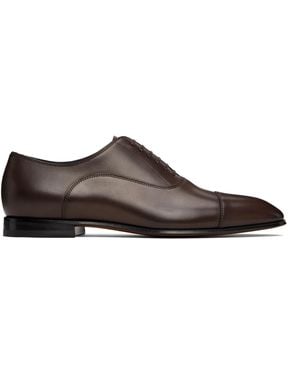 BOSS Beckham Edition Polished Leather Oxfords - Black
