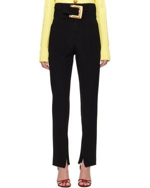 Balmain Stretch Belt Trousers - Black