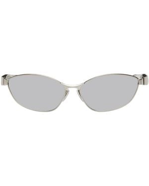 Balenciaga シルバー Miami サングラス - ブラック
