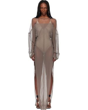 Rick Owens Temple Collage Maxi Dress - Black