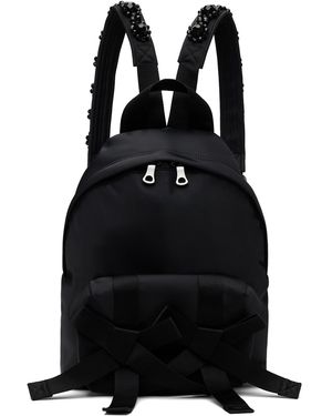 Simone Rocha Beaded Utility Bow Backpack - Black