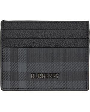 Burberry City Check Card Holder - Black