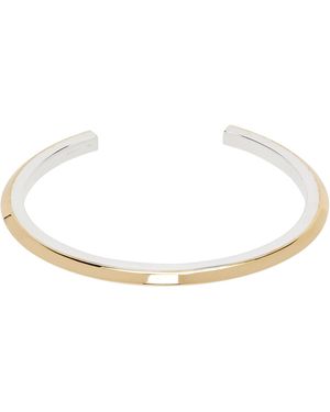 Bottega Veneta Stack Cuff Bracelet - Metallic