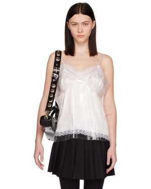 VAQUERA Camisole Preserved Rose - Noir