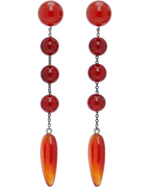 Sophie Buhai Petites Boucles D'Oreilles Phoenician - Rouge