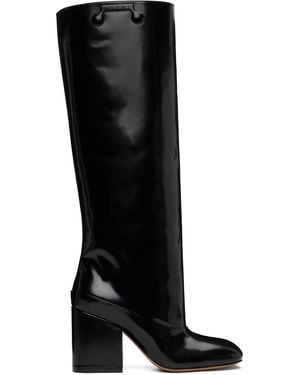 Marni Leather Trunkaroo Knee-High Tall Boots - Black
