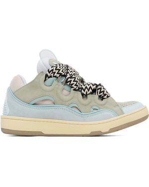 Lanvin Leather Curb Trainers - Black