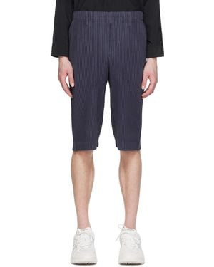 Homme Plissé Issey Miyake Tailored Pleats 2 Shorts - Blue