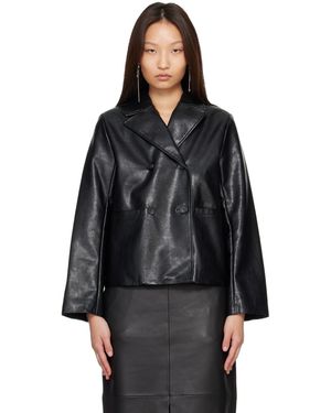 Rag & Bone Manteau Finley Noir En Cuir Synthétique