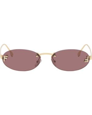 Fendi First' Crystal Sunglasses - Black