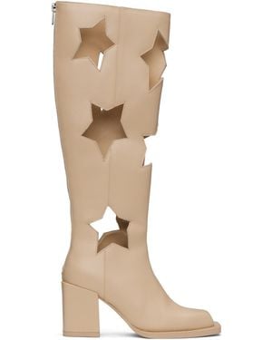 Andrej Gronau Ssense Exclusive Star Cut Boots - Natural
