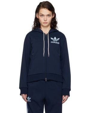 Wales Bonner Adidas Originals Edition Track Hoodie - Blue