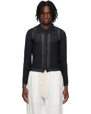 Eckhaus Latta Sol Cardigan - Black