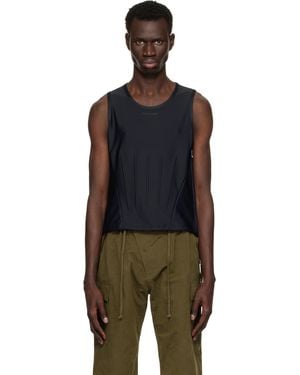 Mugler Corseted Tank Top - Black