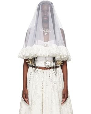 Chopova Lowena Ssense Exclusive Wedding Veil - Natural