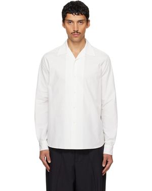 Jil Sander Off- Camp Collar Shirt - White