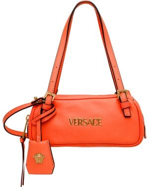 Versace Tag Bowling Mini Bag - Orange