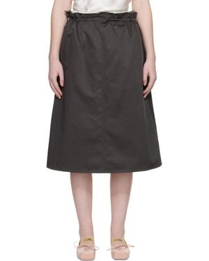 MM6 by Maison Margiela Long Skirt - Black