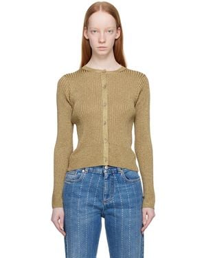 Stella McCartney ゴールド Sparkle カーディガン - ブルー