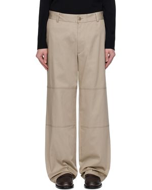 Moncler Cotton Gabardine Trousers - Multicolour