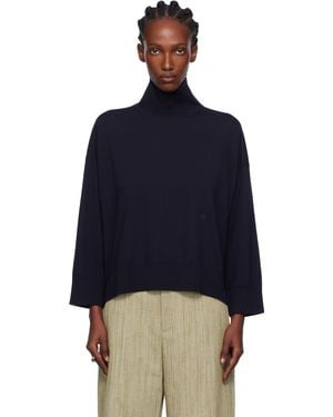 Bottega Veneta Classic Wool Turtleneck - Blue