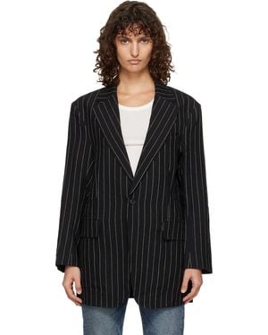R13 Oversized Ragged Blazer - Black