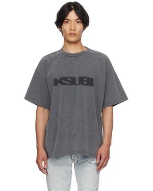 Ksubi Blasted Ekcess S/S T-Shirt - Grey
