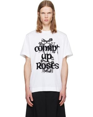 Simone Rocha 'Coming Up Roses' Print T-Shirt - White