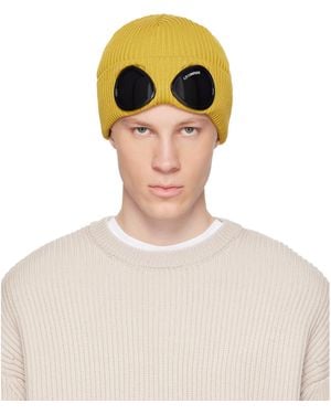 C.P. Company Cotton Goggle Beanie - Green