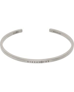 MM6 by Maison Margiela Numeric Minimal Signature Cuff Bracelet - Black