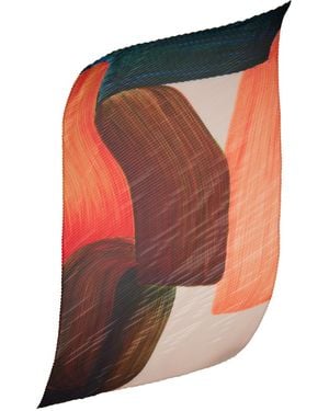 Homme Plissé Issey Miyake Drawing Stole Scarf - Multicolour